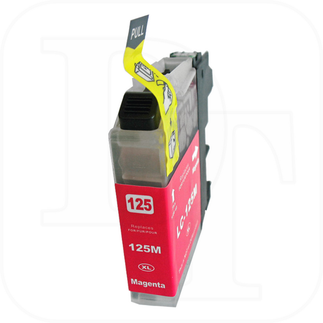 Brother LC-125M kompatible Druckerpatrone mit Chip magenta