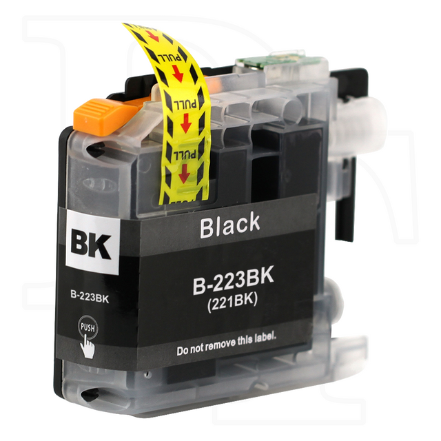 Brother LC-223BK kompatible Druckerpatrone schwarz mit Chip