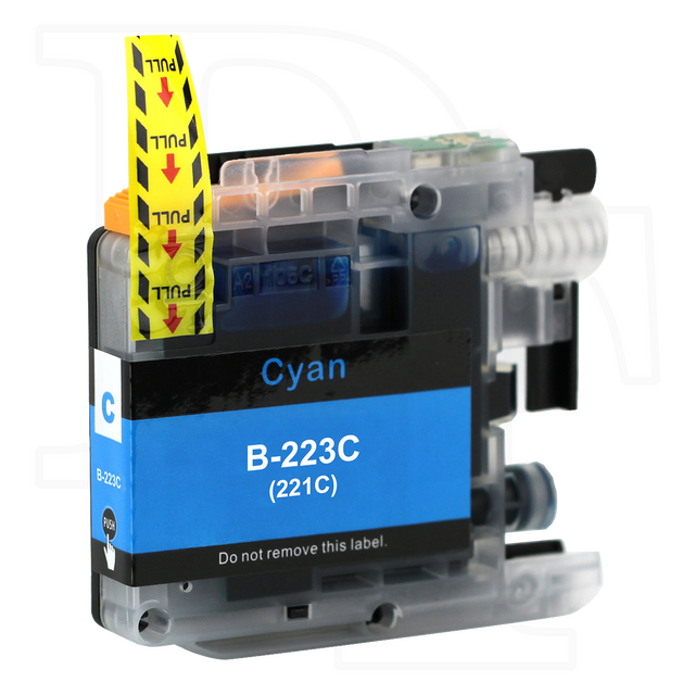 Brother LC-223C kompatible Druckerpatrone cyan mit Chip