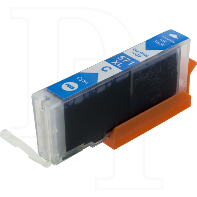 Druckerpatrone kompatibel zu CLI-571C mit Chip cyan