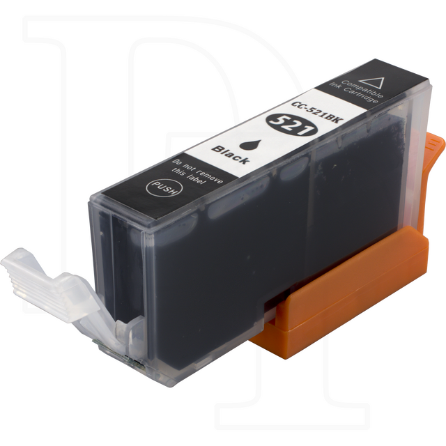 Druckerpatrone kompatibel zu CLI-521BK mit Chip photoschwarz