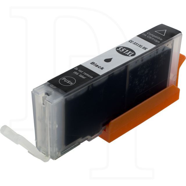 Druckerpatrone kompatibel zu CLI-551BK mit Chip photoschwarz