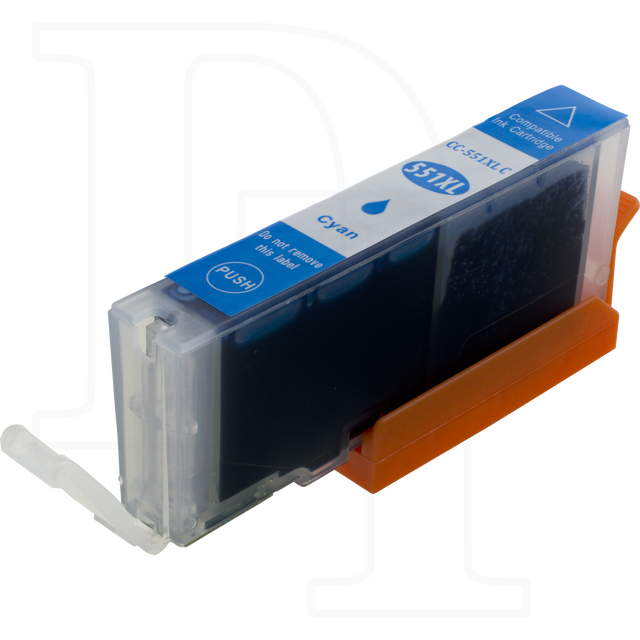 Druckerpatrone kompatibel zu CLI-551C mit Chip cyan
