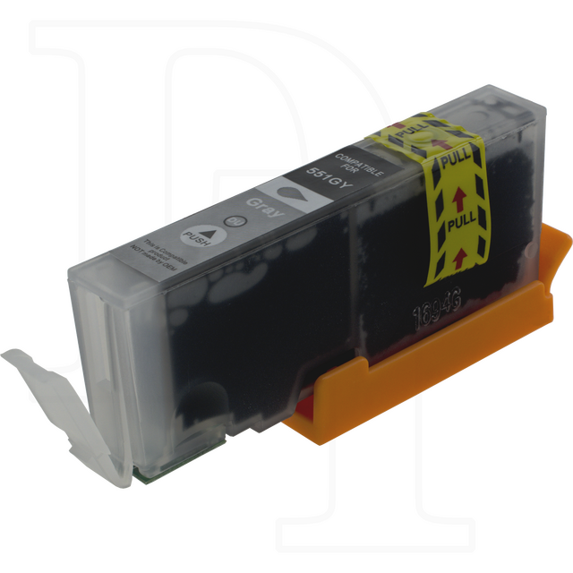 Druckerpatrone kompatibel zu CLI-551GY mit Chip grau