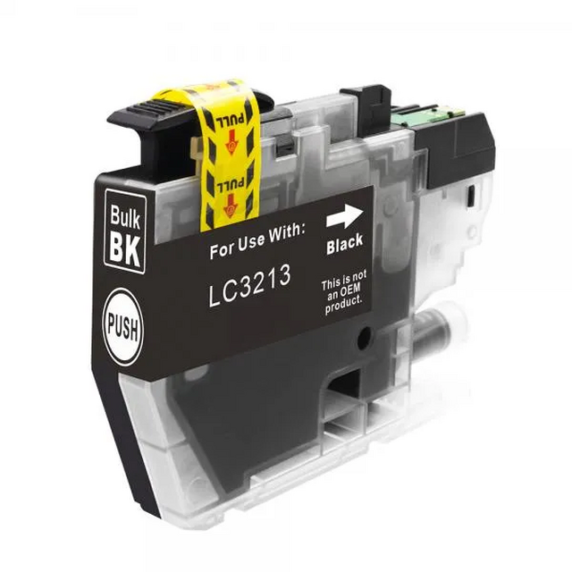 Brother LC-3213BK kompatible Druckerpatrone schwarz mit Chip