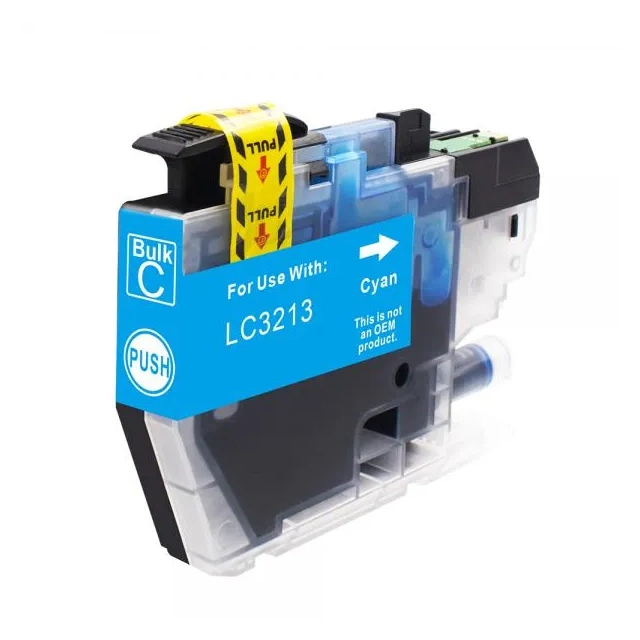 Brother LC-3213C kompatible Druckerpatrone cyan mit Chip