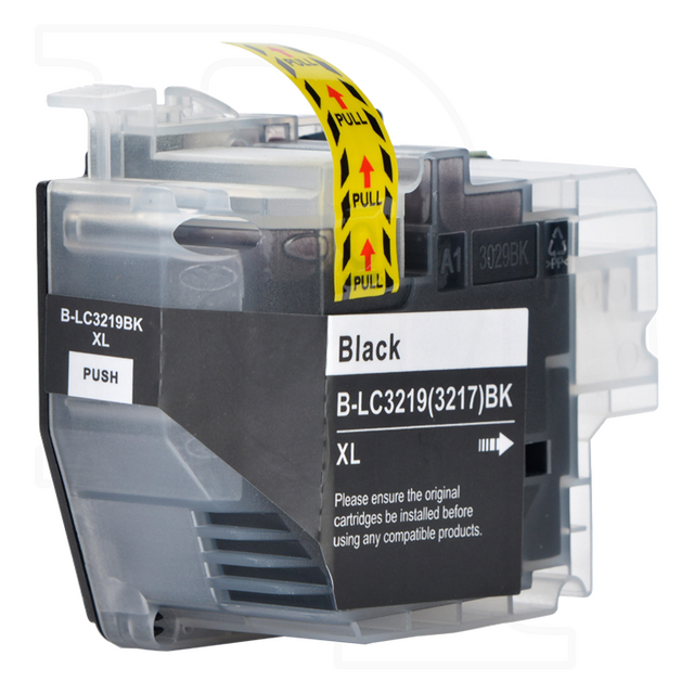 Brother LC-3219BK kompatible Druckerpatrone schwarz mit Chip