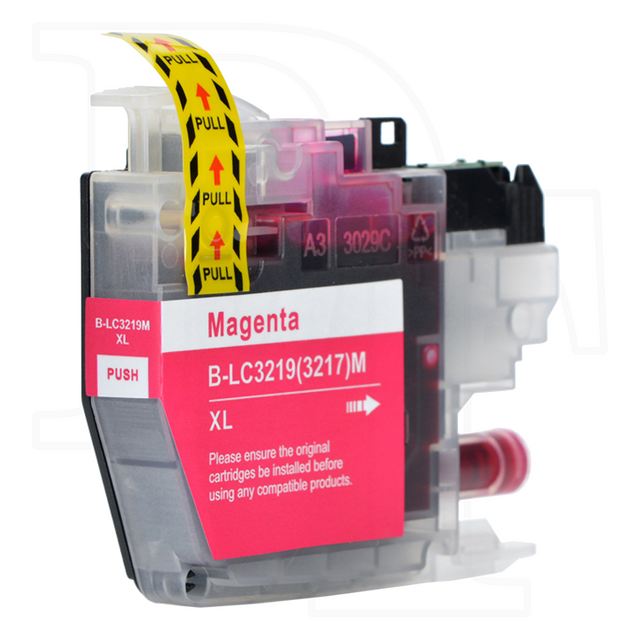 Brother LC-3219M kompatible Druckerpatrone magenta mit Chip