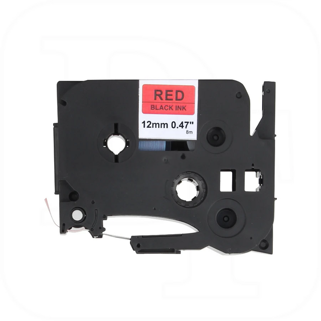 kompatibel Brother TZe-431 Schriftband 12mm schwarz auf rot