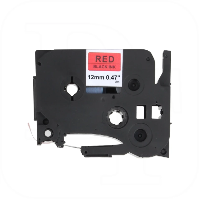 kompatibel Brother TZe-431 Schriftband 12mm schwarz auf rot