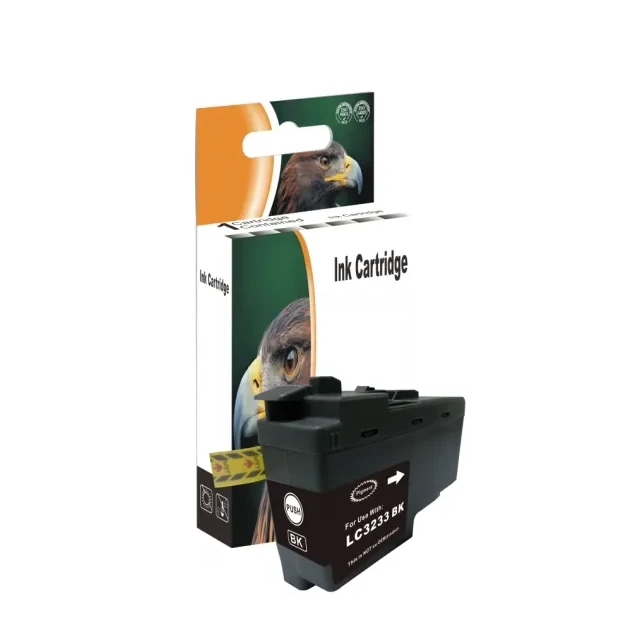 Brother LC-3233BK kompatible Druckerpatrone schwarz mit Chip