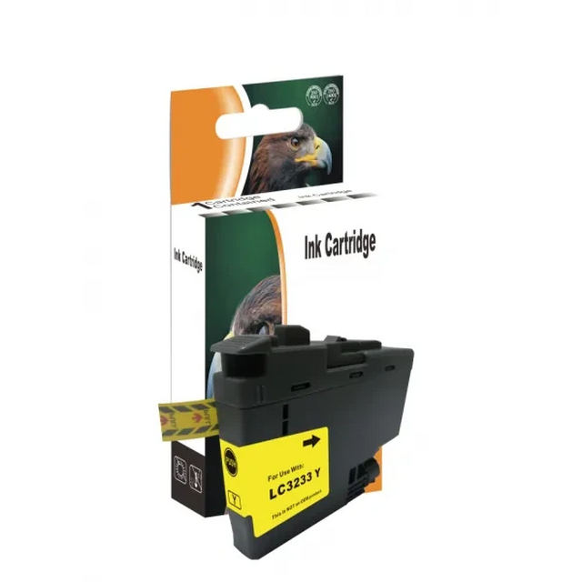 Brother LC-3233Y kompatible Druckerpatrone gelb mit Chip