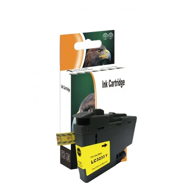Brother LC-3233Y kompatible Druckerpatrone gelb mit Chip