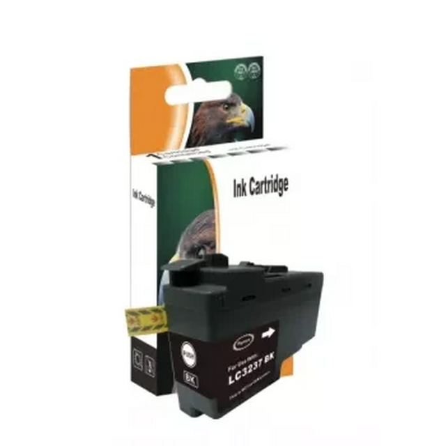 Brother LC-3237BK kompatible Druckerpatrone schwarz mit Chip