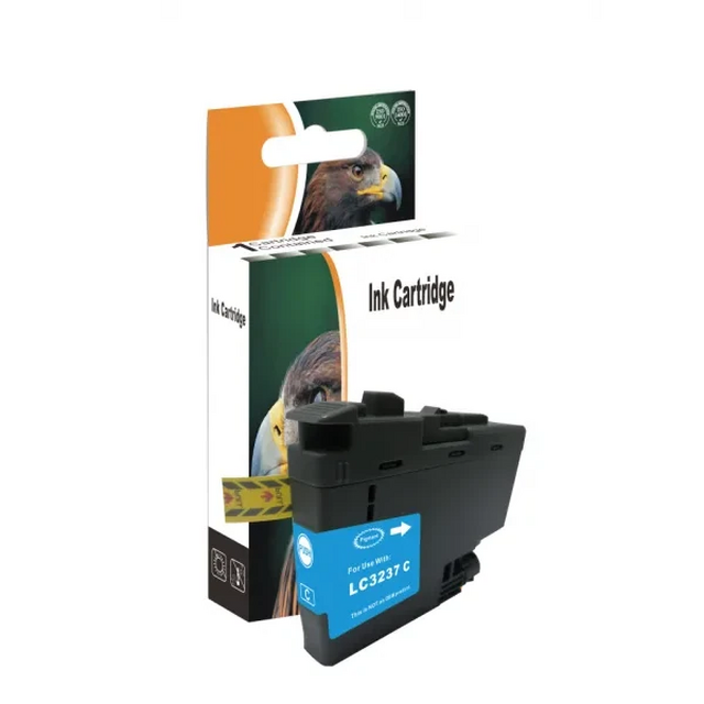 Brother LC-3237C kompatible Druckerpatrone cyan mit Chip