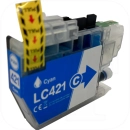 Brother LC-421XLC kompatible Druckerpatrone cyan mit Chip