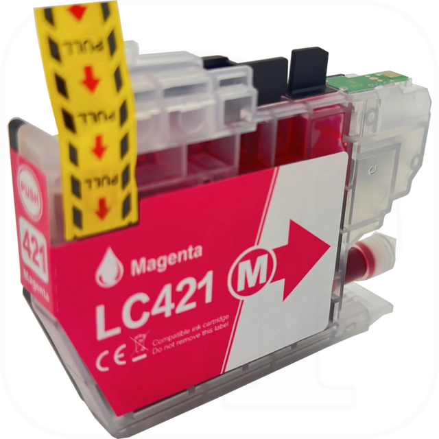 Brother LC-421XLM kompatible Druckerpatrone magenta mit Chip