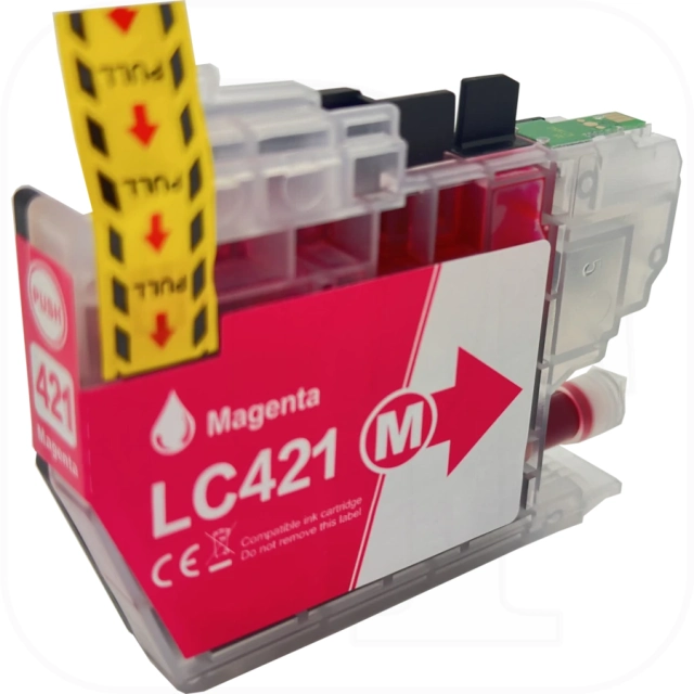 Brother LC-421XLM kompatible Druckerpatrone magenta mit Chip