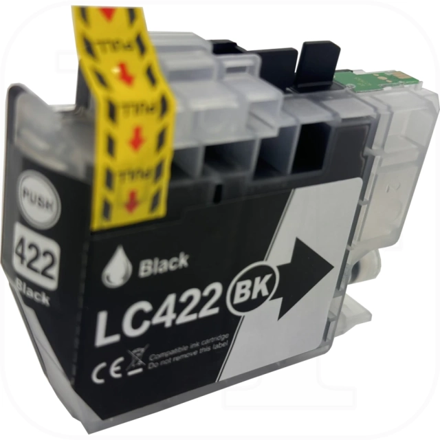 Brother LC-422XLBK kompatible Druckerpatrone schwarz mit Chip