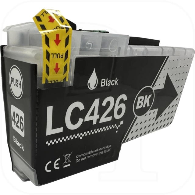 Brother LC-426BK kompatible Druckerpatrone schwarz mit Chip