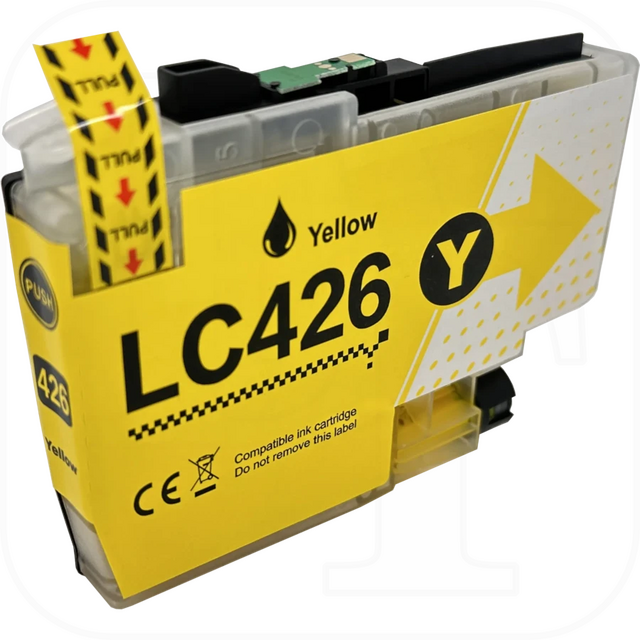Brother LC-426Y kompatible Druckerpatrone gelb mit Chip