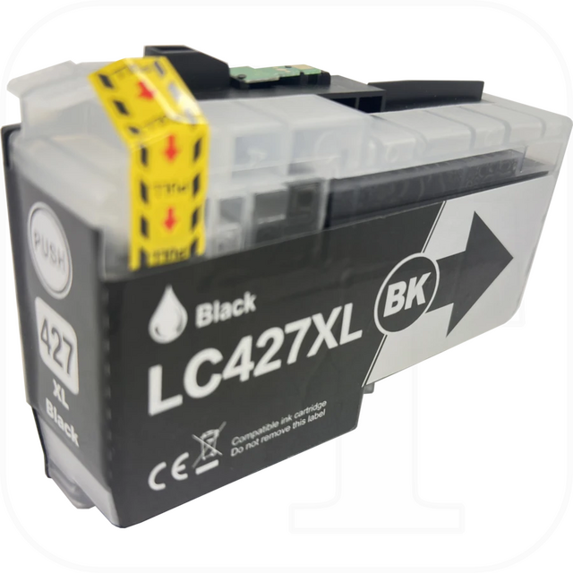 Brother LC-427XLBK kompatible Druckerpatrone schwarz mit...