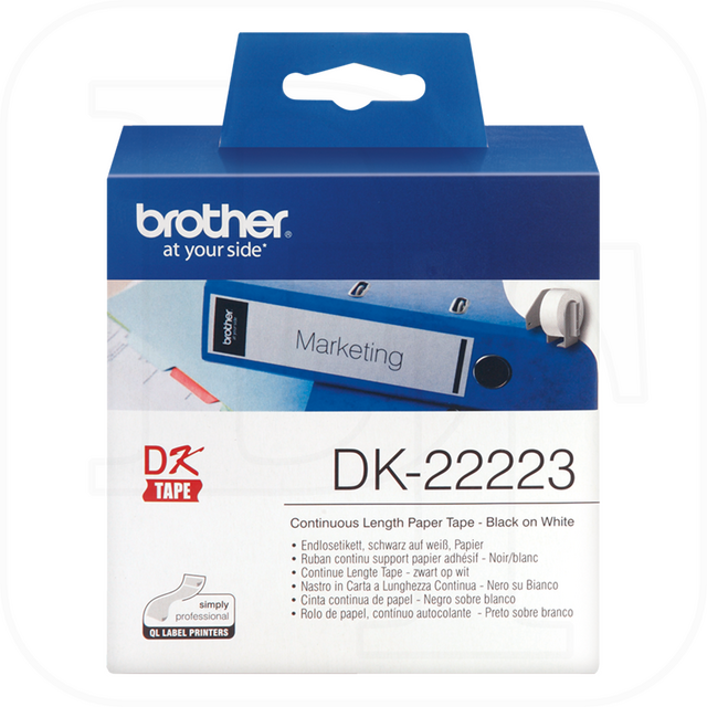 Brother DK-22223 Endlos-Etikett, Papier wei� 50mm