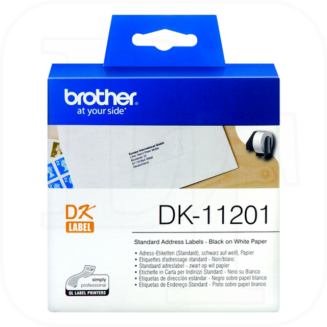 Brother DK-11201 Etikettenrolle, Papier wei� 29x90mm