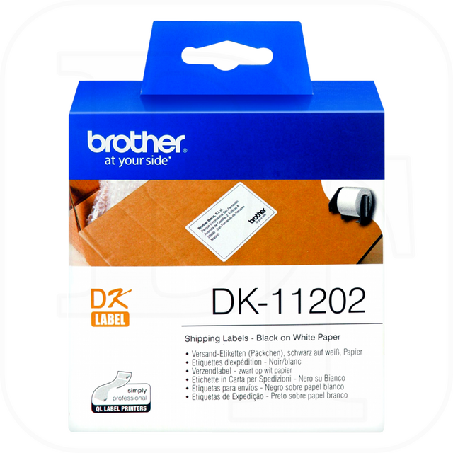 Brother DK-11202 Etikettenrolle, Papier wei� 62x100mm