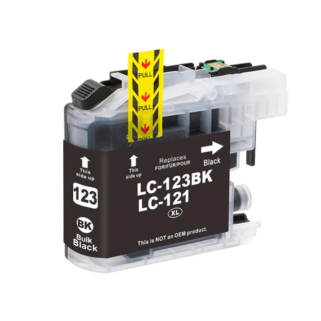 Brother LC-123BK kompatible Druckerpatrone mit Chip schwarz