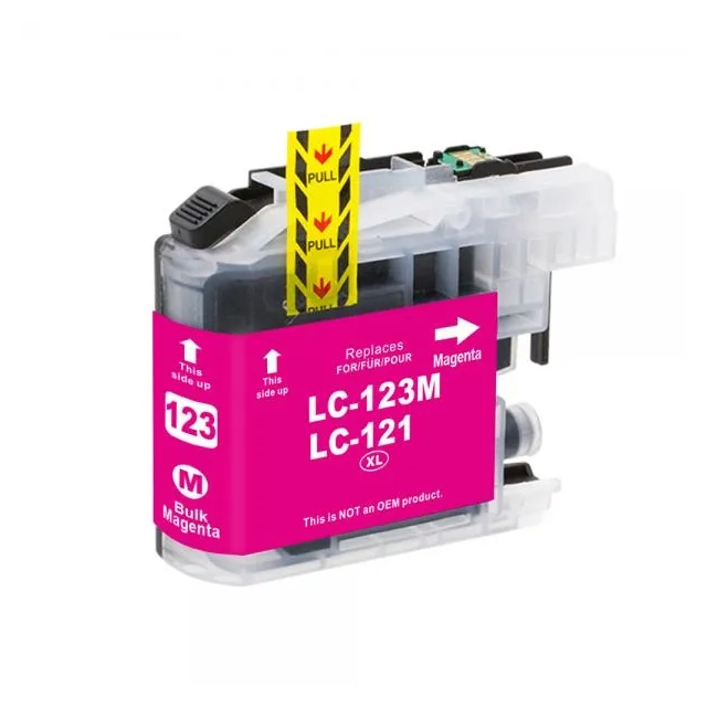 Brother LC-123M kompatible Druckerpatrone mit Chip magenta