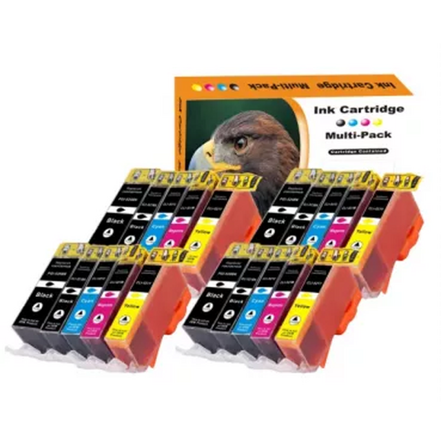 20 Druckerpatronen kompatibel zu Canon PGI520/CLI521