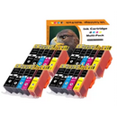 20 Druckerpatronen kompatibel zu Canon PGI520/CLI521