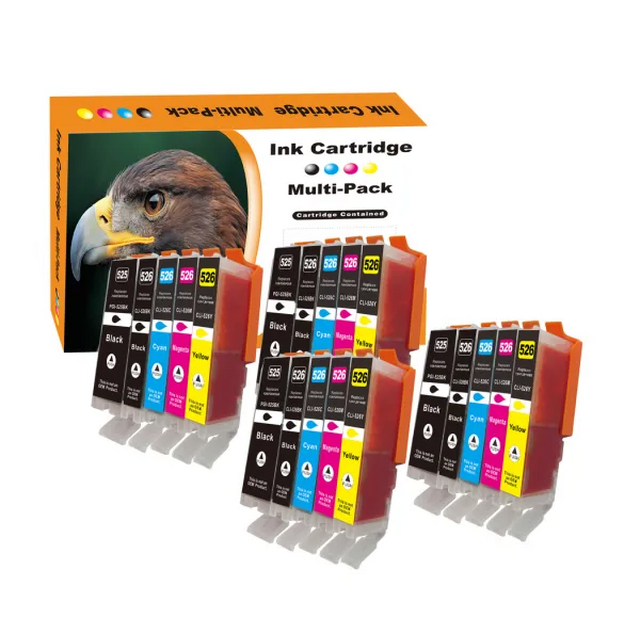 20 Druckerpatronen kompatibel zu Canon PGI525/CLI526