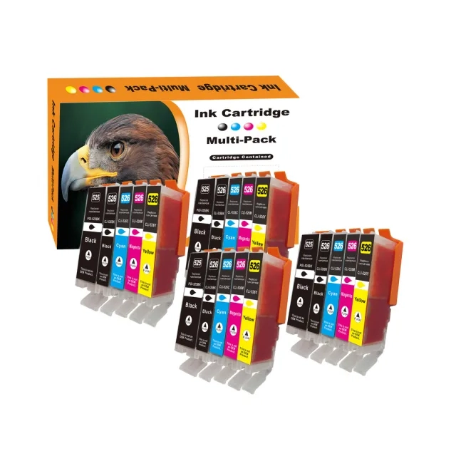 20 Druckerpatronen kompatibel zu Canon PGI525/CLI526